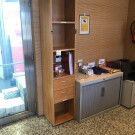 Estanterias recepción. 40x32x196